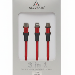 Accurate 3 in 1 data cable